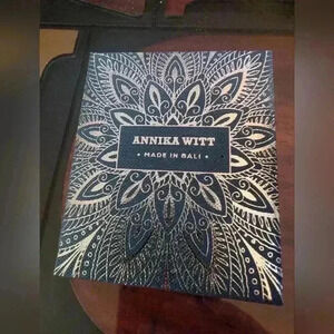 NIB Annika Witt Large Grey Pearl & Sterling Silver Earrings